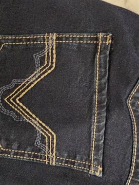 NWT Rock & Roll Cowgirl Black Boot Cut Jeans with Gold Stitching